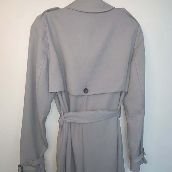 Aritzia Wilfred Louvinel Trench Coat Grey M - Picture 3 of 10